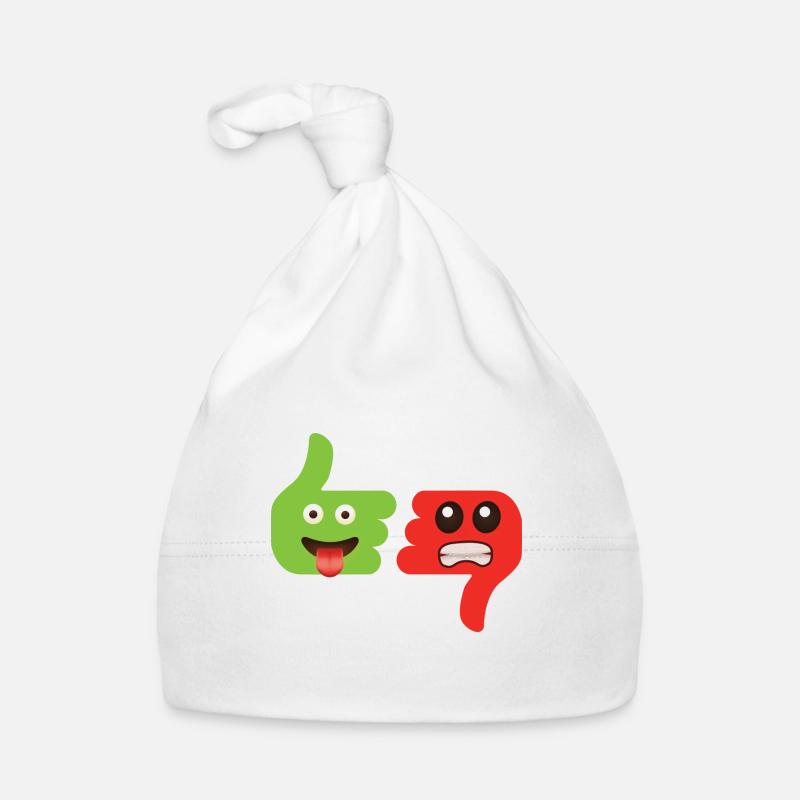 Emoticon I like, I don't like Organic Baby Cap