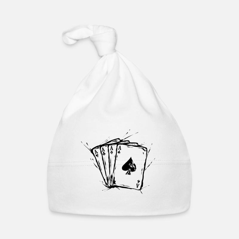 Poker Ass Karten Baby Bio-Mütze
