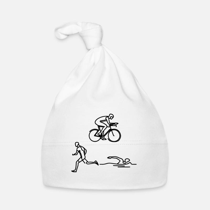 Dessin de triathlète Bonnet bio Bébé