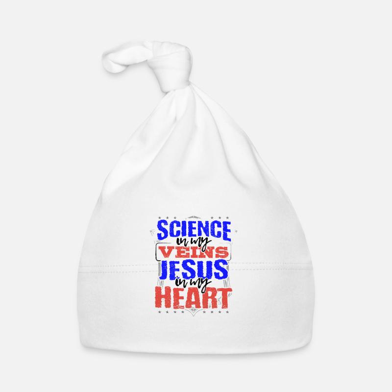 Scientifique Don La science est dans mes veines Jésus est dans Bonnet bio Bébé