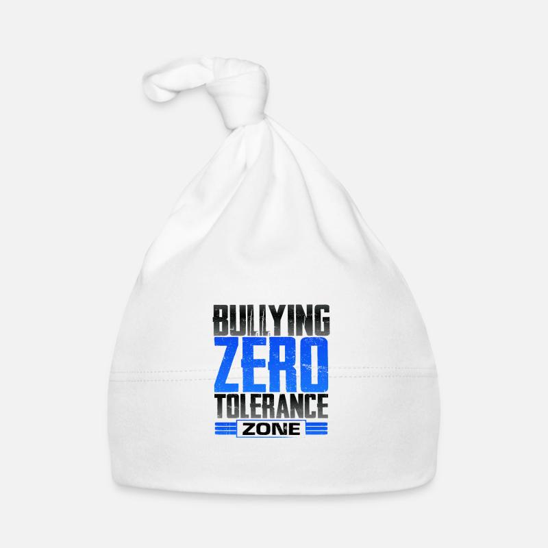 Cadeau anti-intimidation Zone de tolérance zéro Pas d’intimidateurs Bonnet bio Bébé