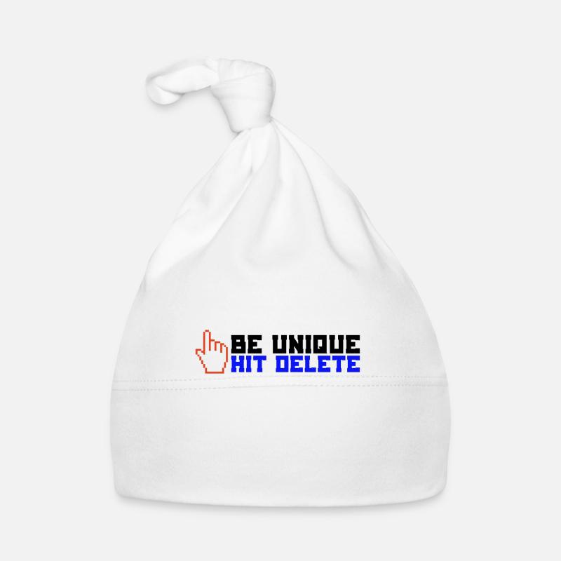 Stop Cyberbullies Be Unique Hit Delete Anti Organic Baby Cap