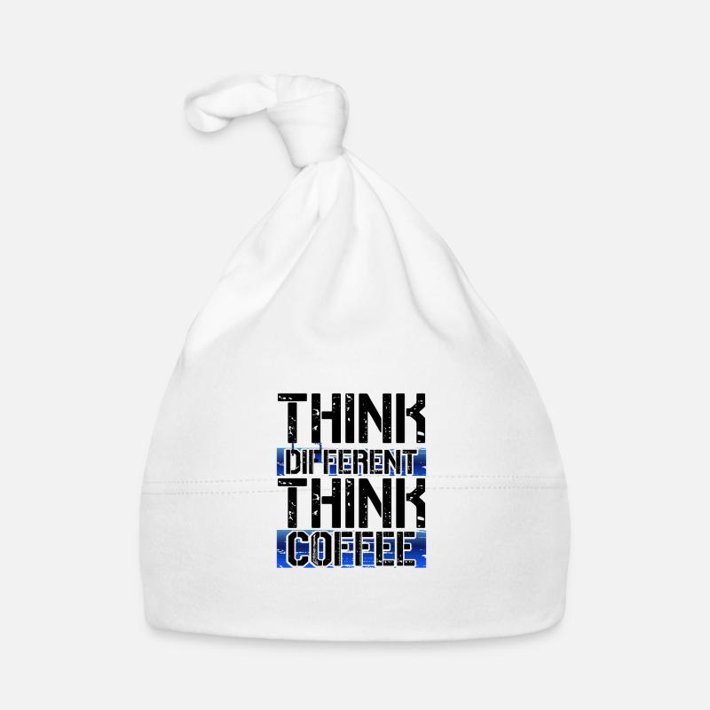 Coffee Lover Gifts Think Different Think Coffee Organic Baby Cap
