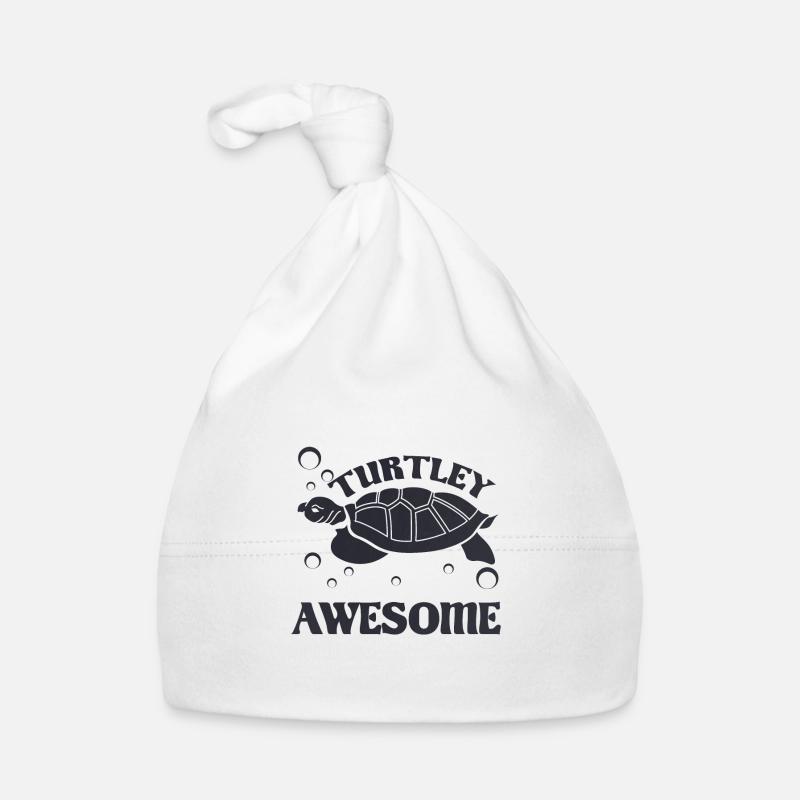 Mignon Turtley Awesome Turtle Lover Idée cadeau Bonnet bio Bébé