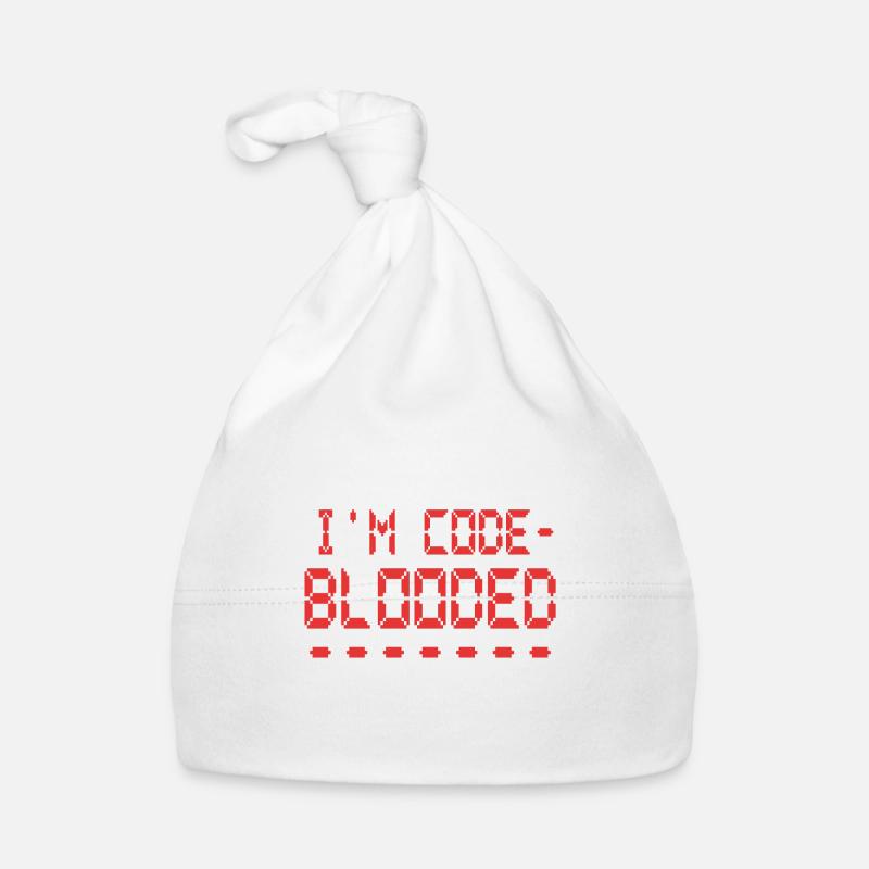 Computer Programming I'm Code Blooded Programmer Organic Baby Cap