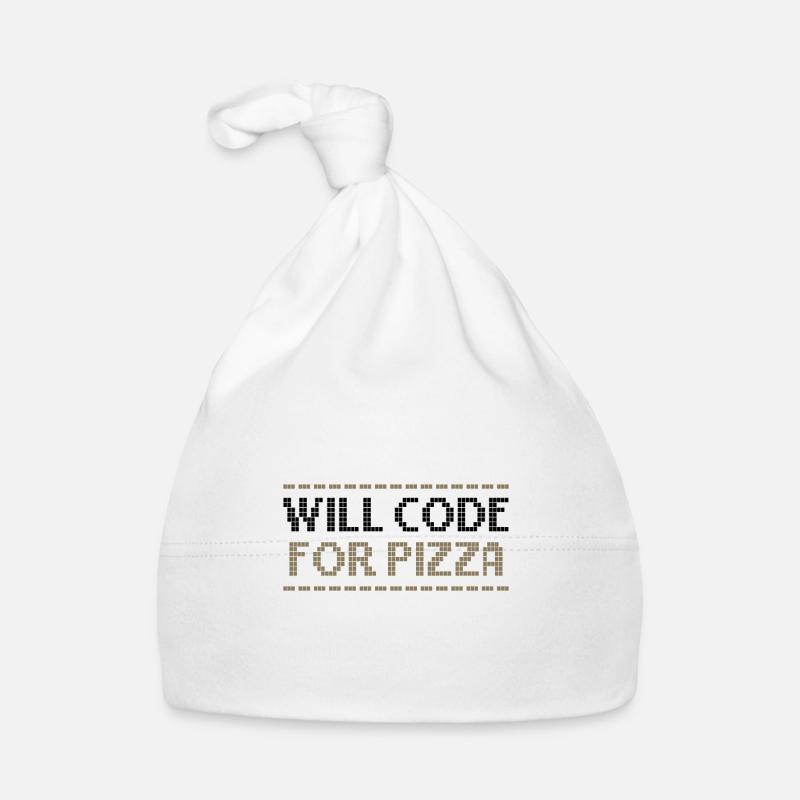 Computercodierung codiert für Pizza-Programmierer Baby Bio-Mütze