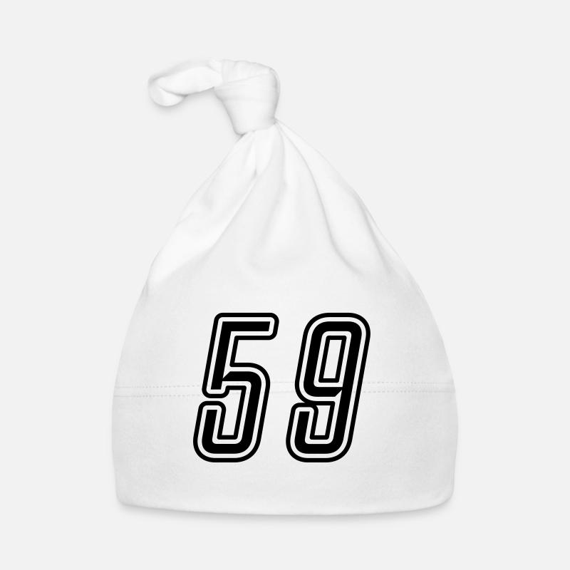 59 Number number Organic Baby Cap