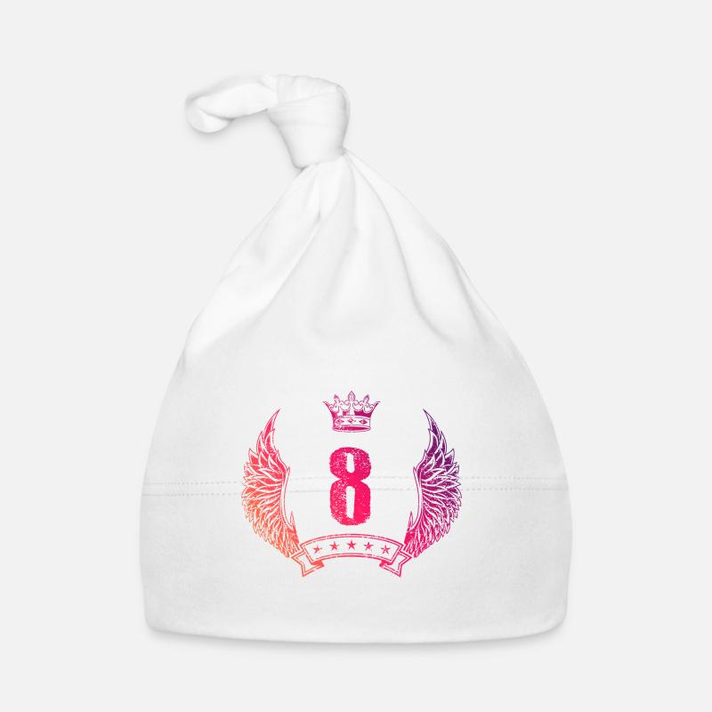 8 Couronne numérique Bonnet bio Bébé
