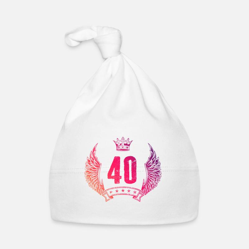 40 Zahl Krone Baby Bio-Mütze