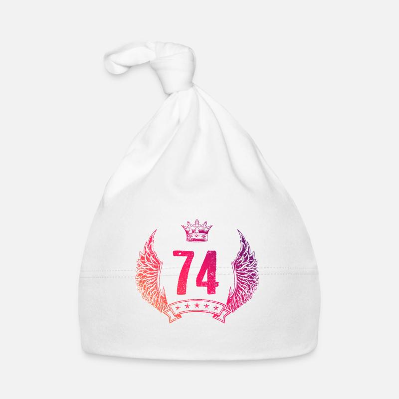 74 Zahl Krone Baby Bio-Mütze