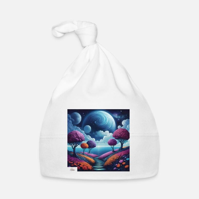 Path of harmony dreamscape Organic Baby Cap