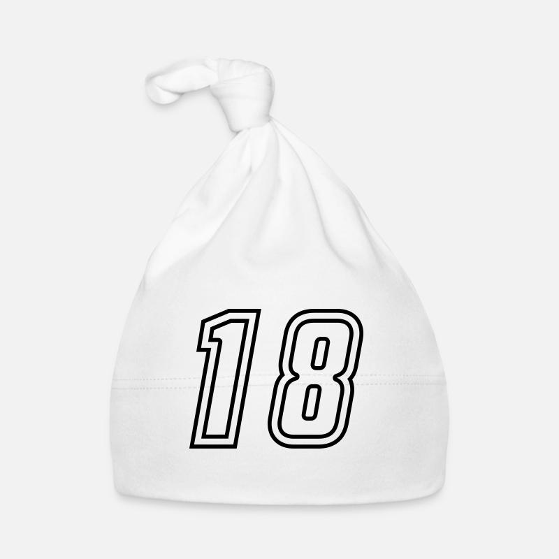 18 Numéro de numéro Bonnet bio Bébé