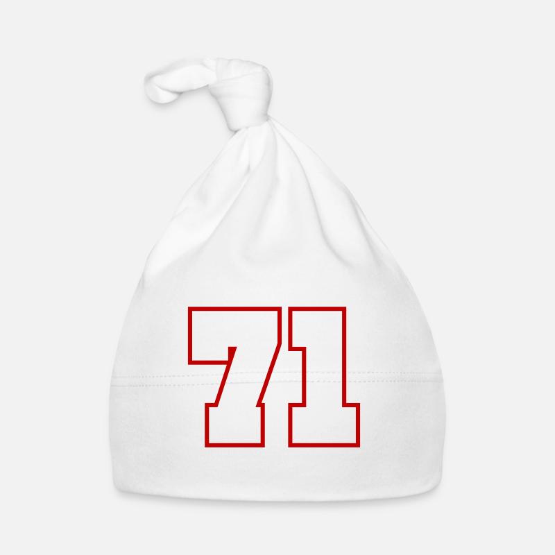 71 Numéro de numéro Bonnet bio Bébé