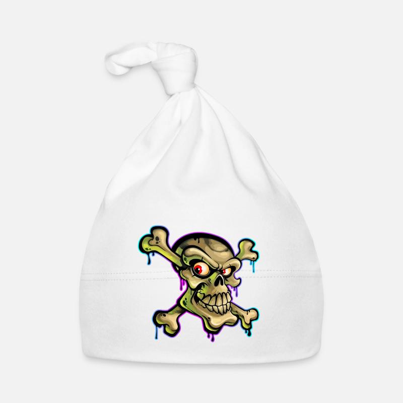 Pirate Crâne Cartoon Graffiti Bonnet bio Bébé