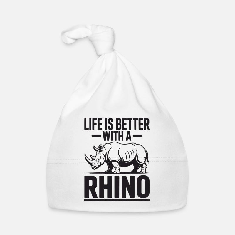Nashorn Baby Bio-Mütze
