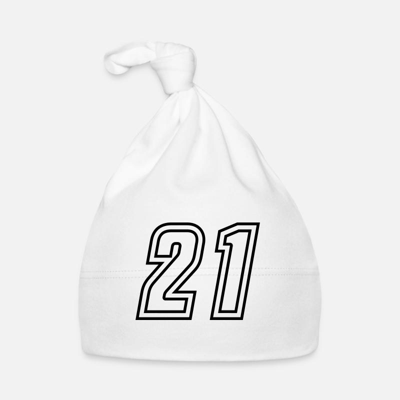 21 Numéro de numéro Bonnet bio Bébé