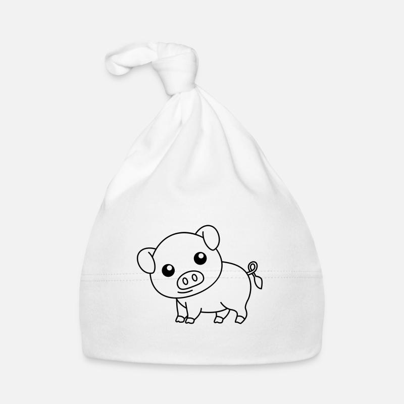 Cochon Comic Animal Bonnet bio Bébé