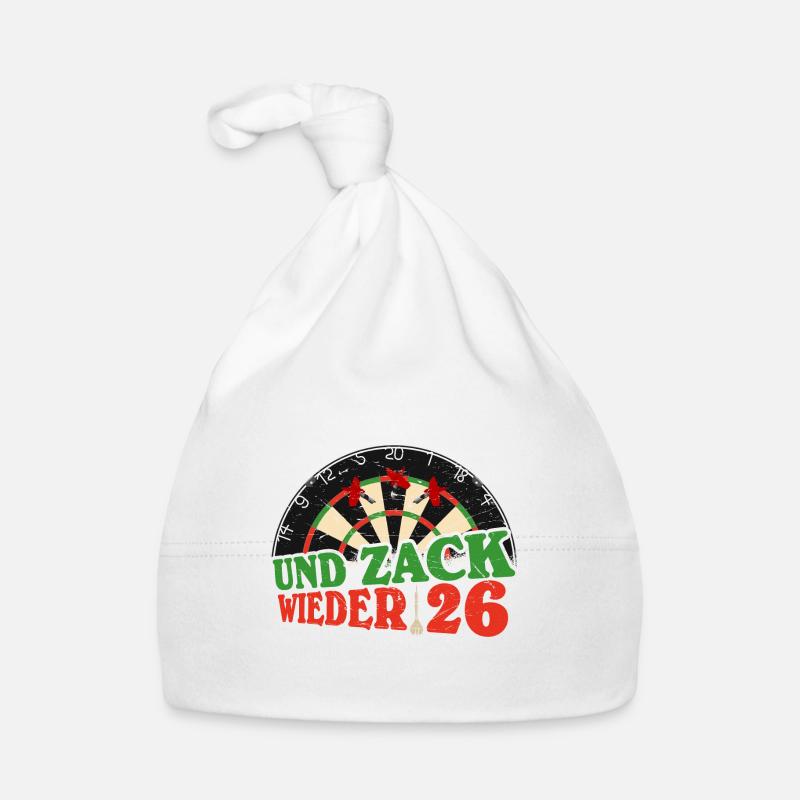 Lustiger Dart Spruch Dartscheibe Darten Geschenk Baby Bio-Mütze