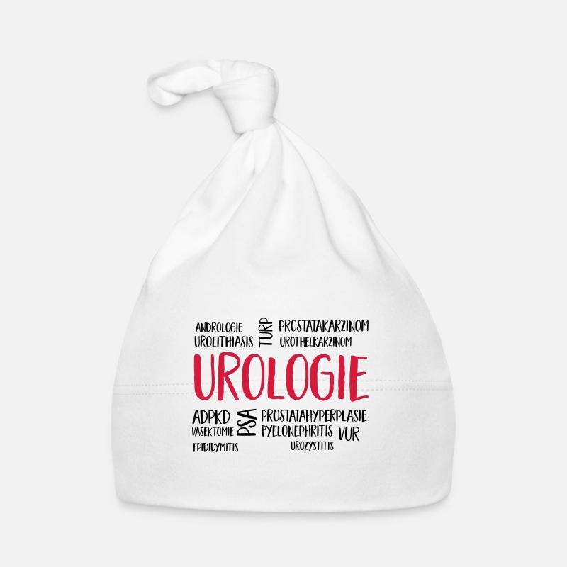urologiecloud - Baby Bio-Mütze - Weiß