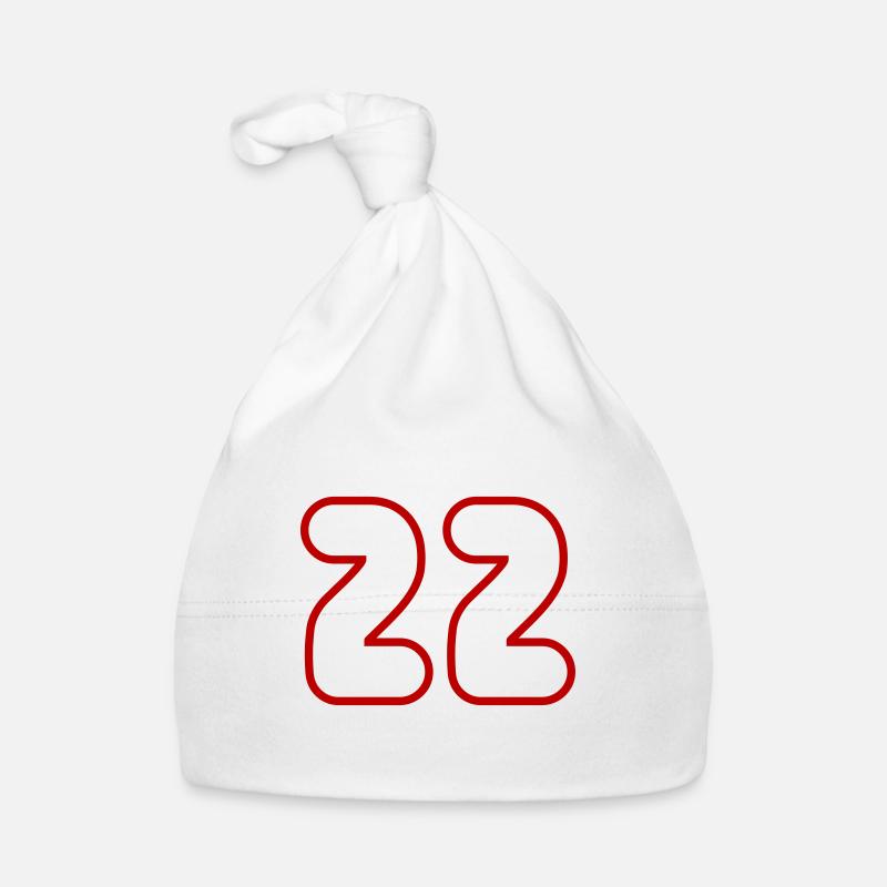 22 Numéro de numéro Bonnet bio Bébé