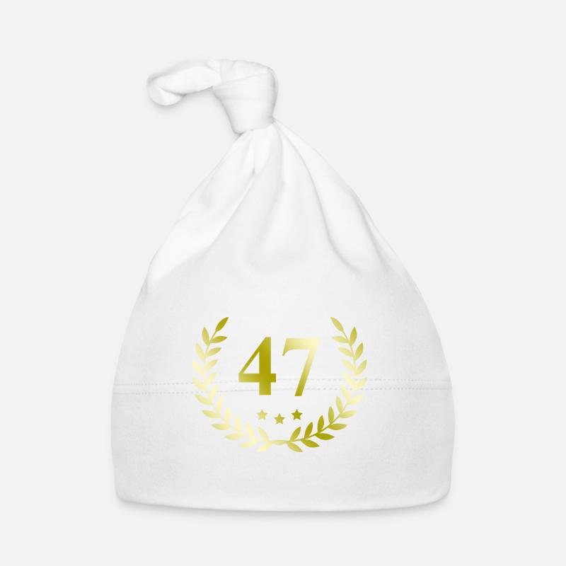47 Zahl Kranz Baby Bio-Mütze