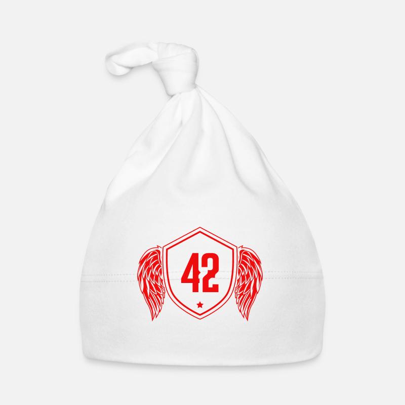 42 Zahl Wappen Baby Bio-Mütze