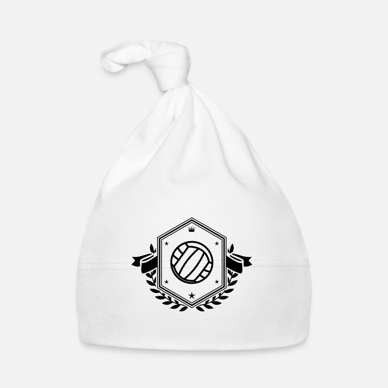 Volleyball Crest Organic Baby Cap