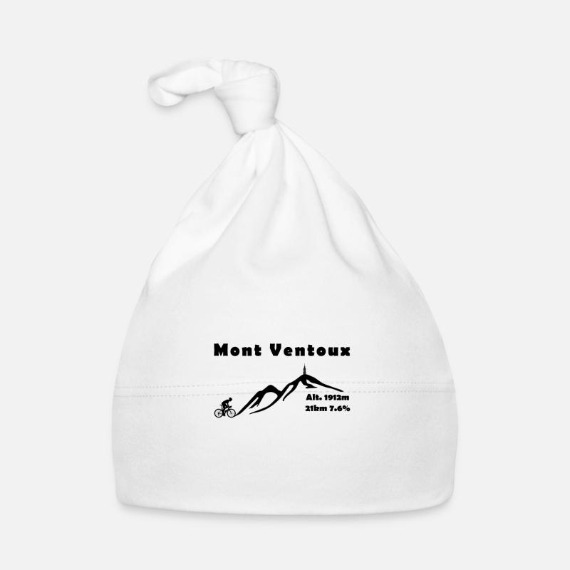 Mont Ventoux - Bonnet bio Bébé - blanc