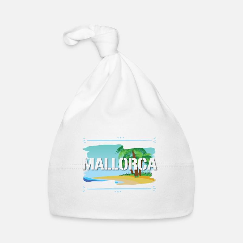 Mallorca - Baby Bio-Mütze - Weiß