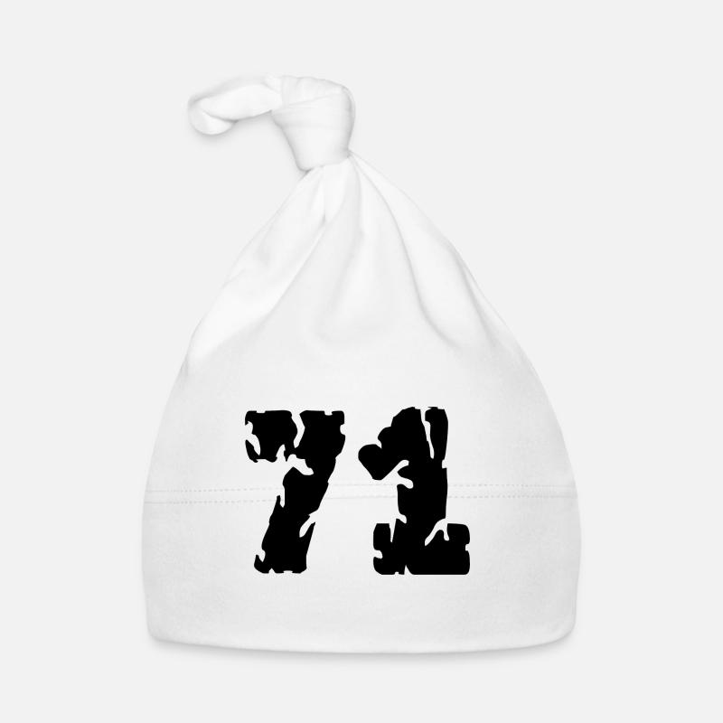 71 Number jersey Organic Baby Cap