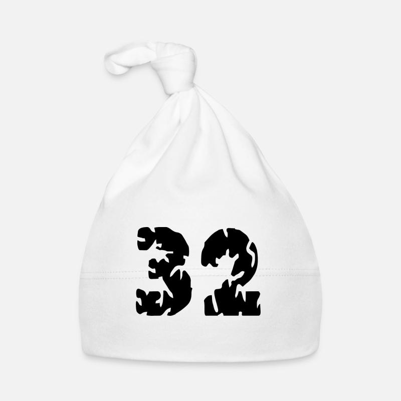32 Number jersey Organic Baby Cap