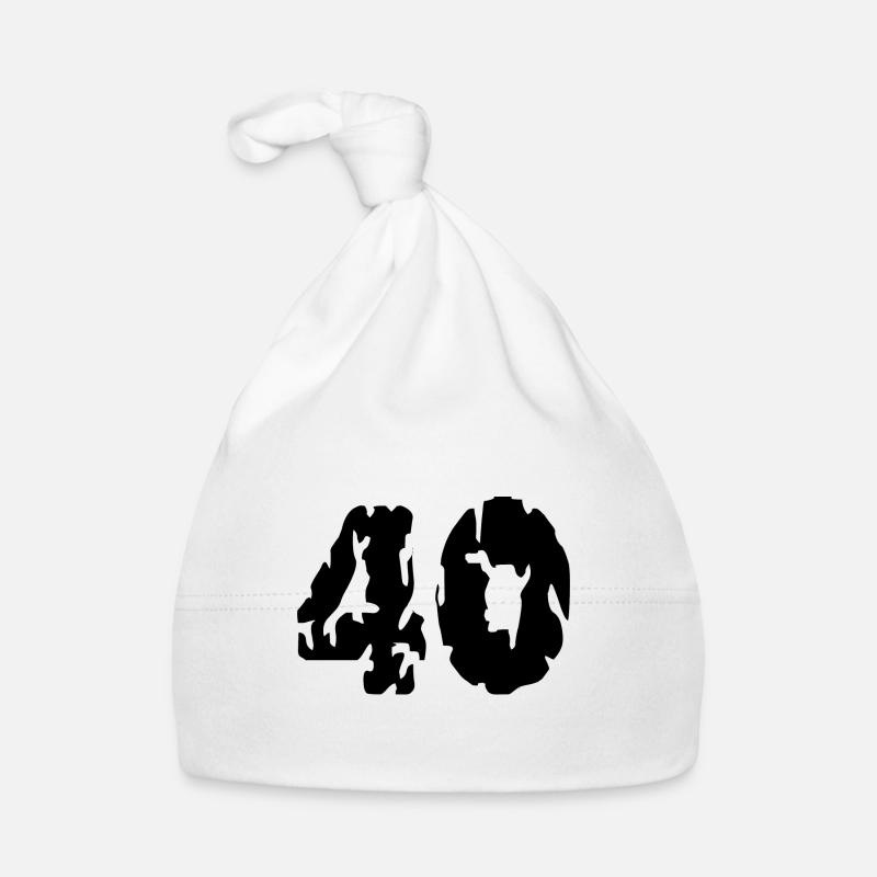 40 Zahl Trikot Baby Bio-Mütze