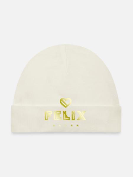 Felix Herz - Organic Baby Cap - white - Front