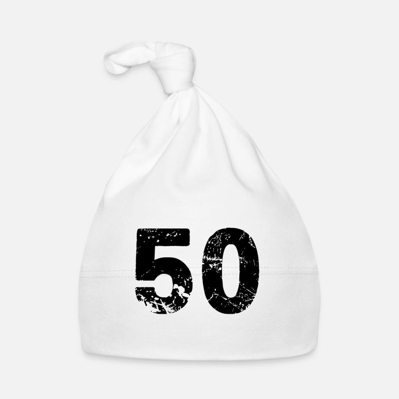 50 number jersey Organic Baby Cap