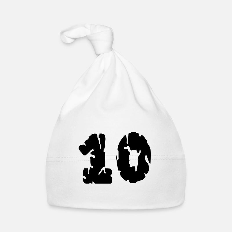 10 Zahl Trikot Baby Bio-Mütze