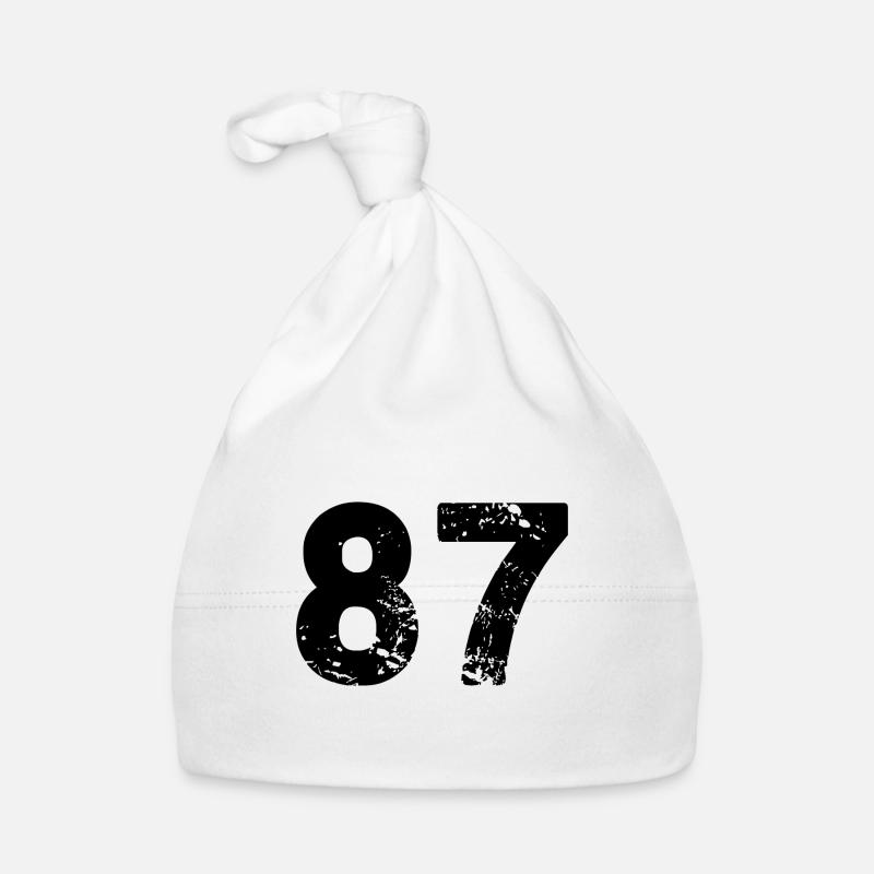 87 Number jersey Organic Baby Cap