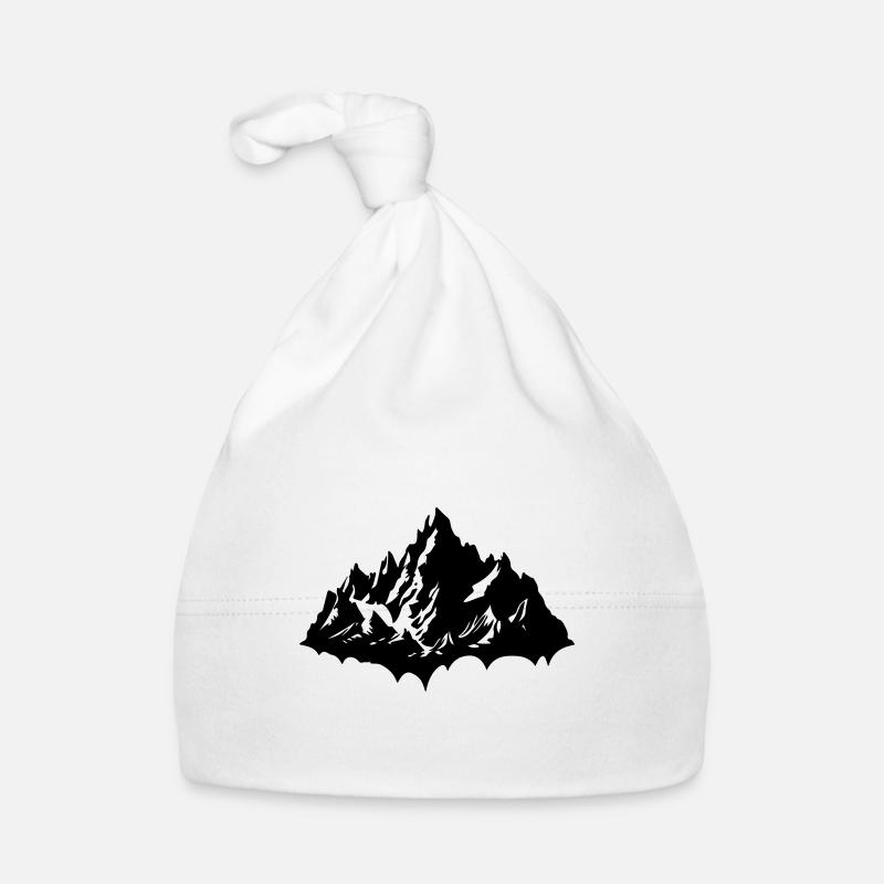 Montagnes Nature Silhouette Bonnet bio Bébé