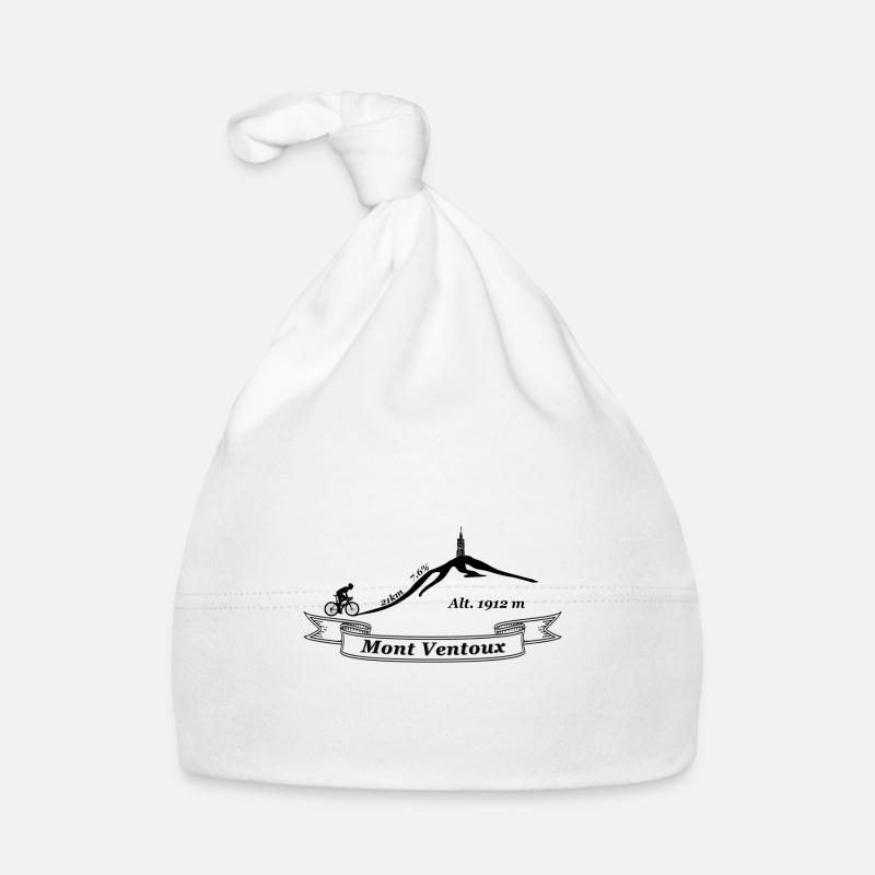 Mont Ventoux - Bonnet bio Bébé - blanc