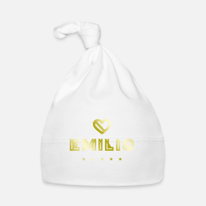 Emilio Heart Organic Baby Cap