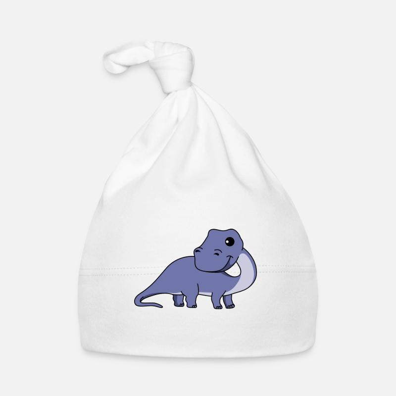 Dinosaur brontosaurus Comic Organic Baby Cap