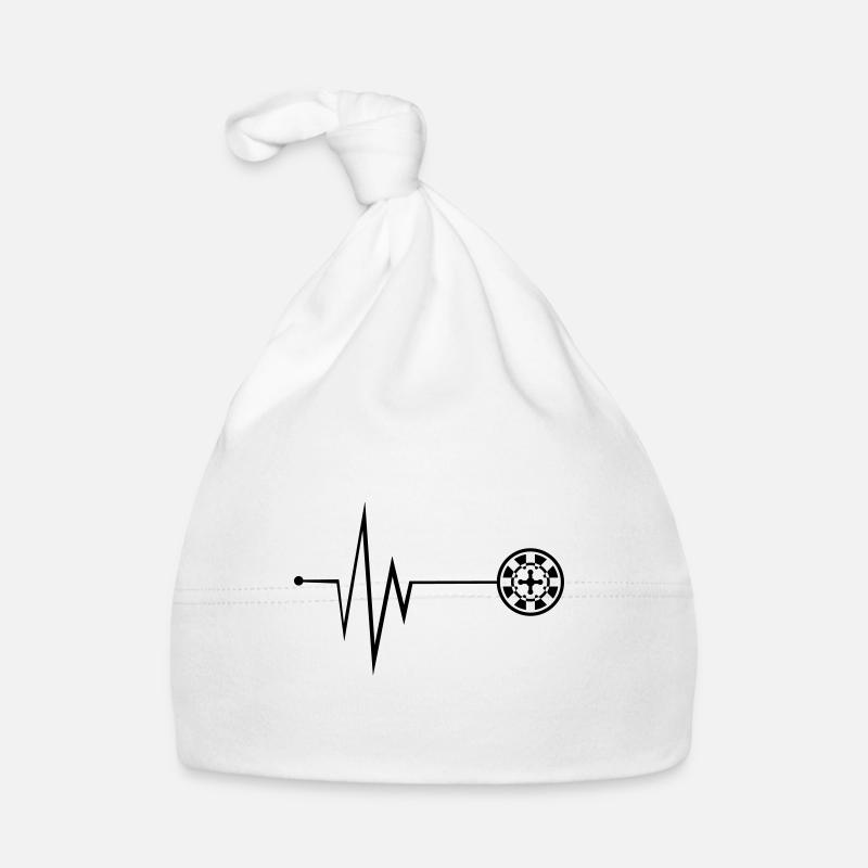 Roulette Pulse Symbol Organic Baby Cap
