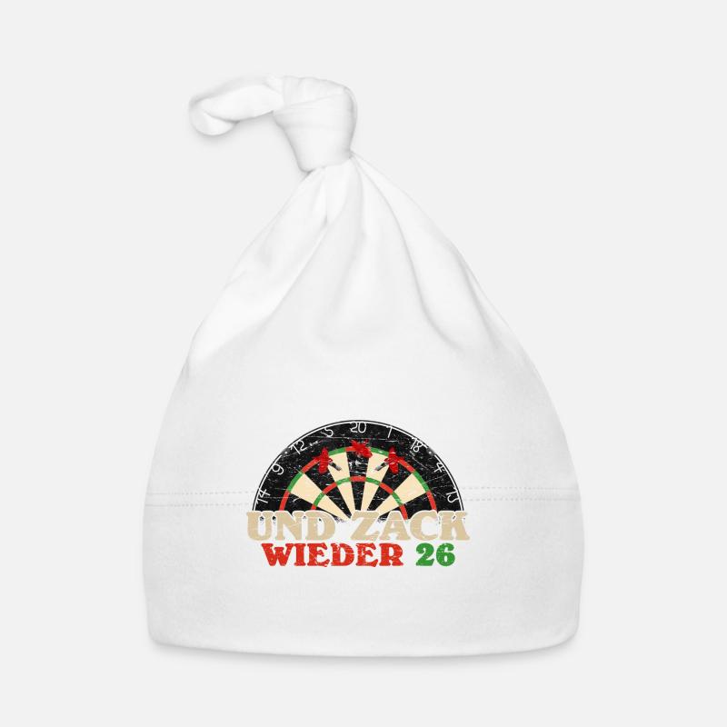 Lustiger Dart Spruch Dartscheibe Darten Geschenk Baby Bio-Mütze