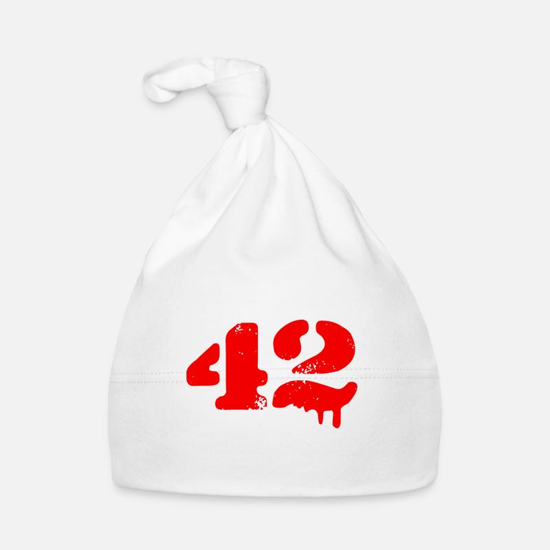 42 Zahl Symbol Baby Bio-Mütze
