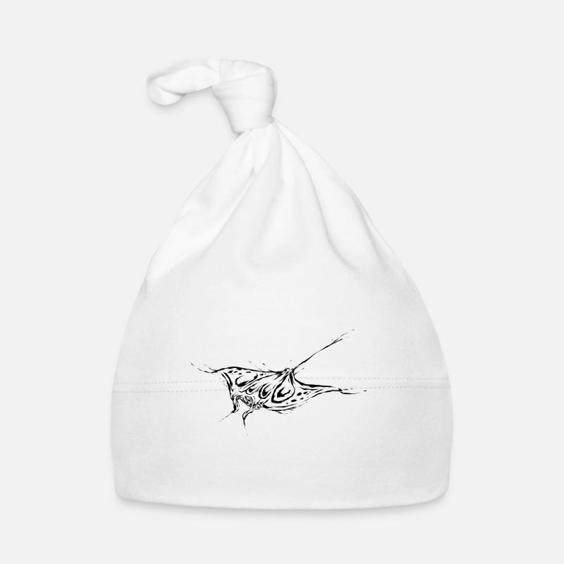 Rochen - Baby Bio-Mütze - Weiß