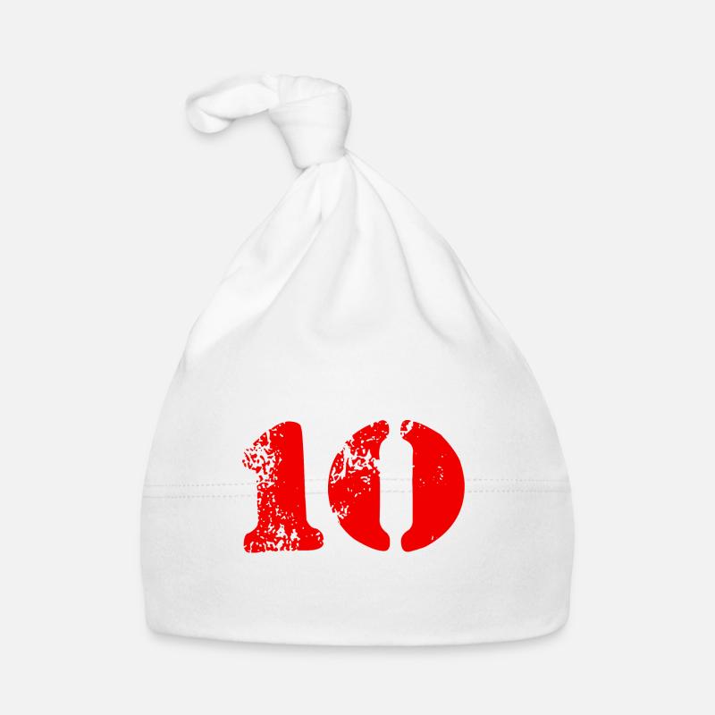 Symbole de 10 chiffres Bonnet bio Bébé