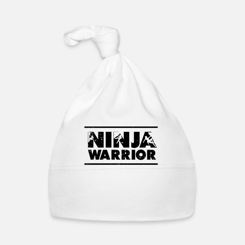 Kletterer Klettern Ninja Warrior Mountain - Baby Bio-Mütze - Weiß
