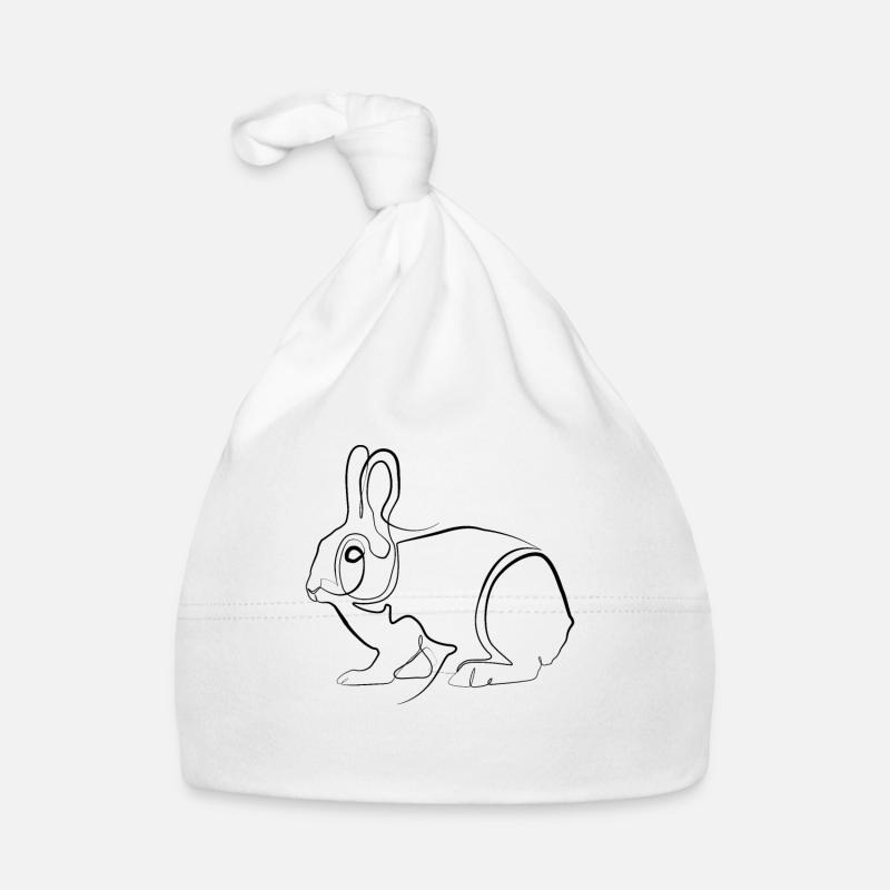 Lapin lapin - one-line drawing Bonnet bio Bébé