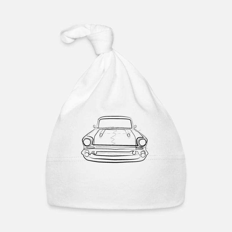 Oldtimer - one line drawing Organic Baby Cap