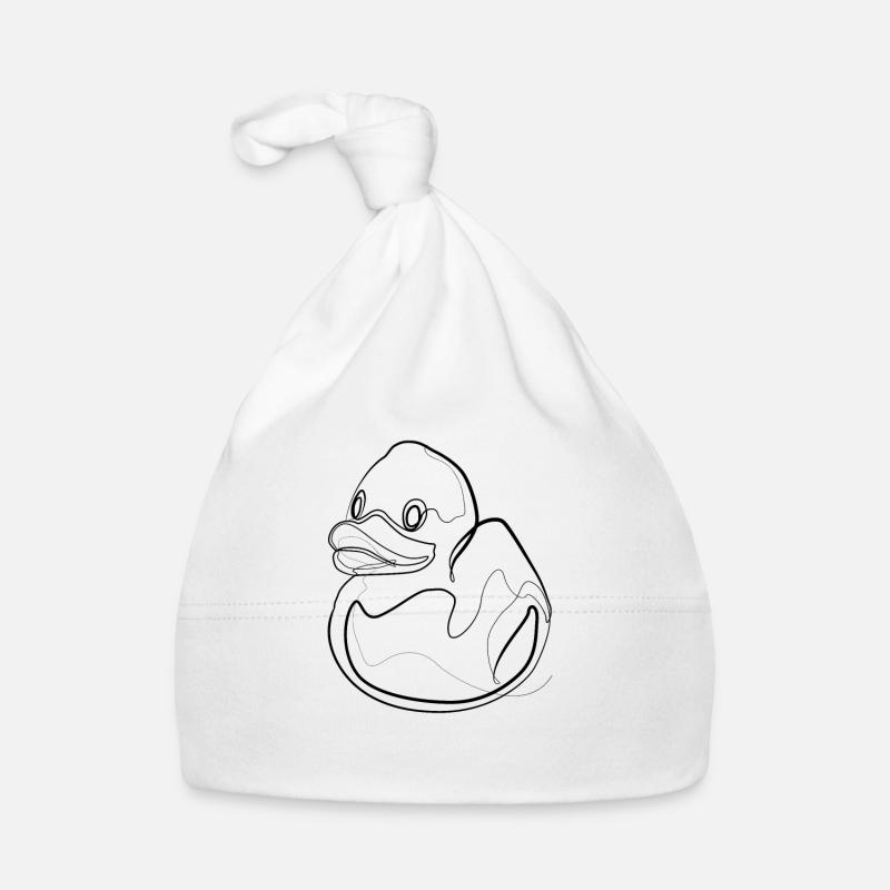 Badeente Quietscheente Baby Bio-Mütze