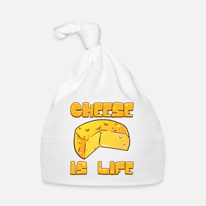 Cadeau d'amoureux du fromage Le fromage, c'est la vie Bonnet bio Bébé